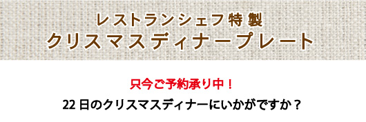 クリスマスディナープレート